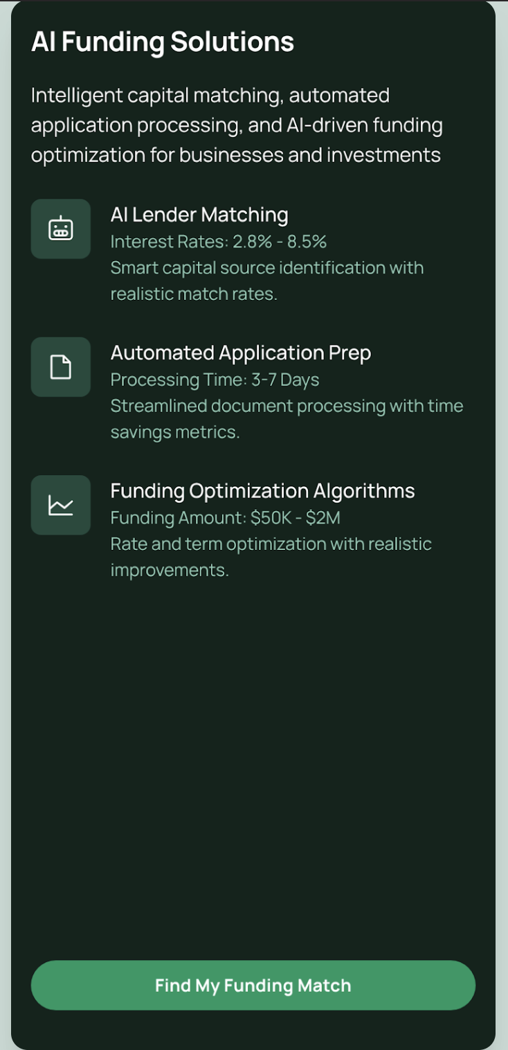 AI Funding Solutions Mobile